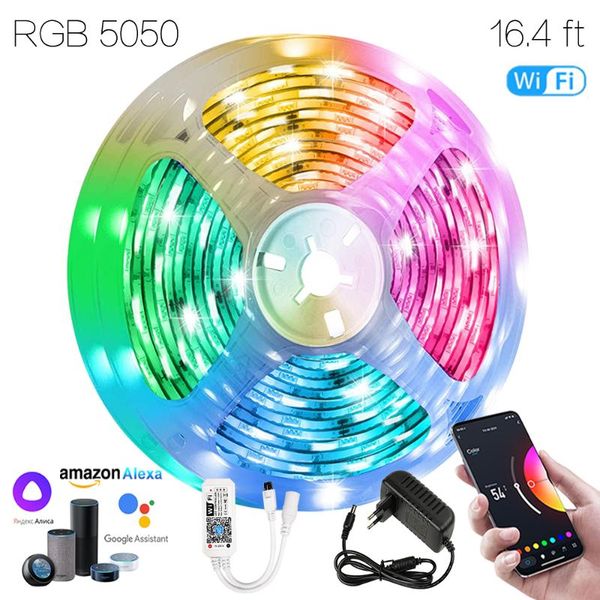 16.4 ft (5m) wifi smart iuces rgb 12v ruban led waterproof lamp suitable for kawaii room decoration google assistant alexa strips
16.4 ft (5m) wifi smart iuces rgb 12v ruban led waterproof lamp suitable for kawaii room decoration google assistant alexa strips