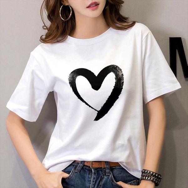 summer and women hand men t shirts drawn love womens printed aesthetics harajuku thin section tee female short sleeve, White;black
summer and women hand men t shirts drawn love womens printed aesthetics harajuku thin section tee female short sleeve, White;black