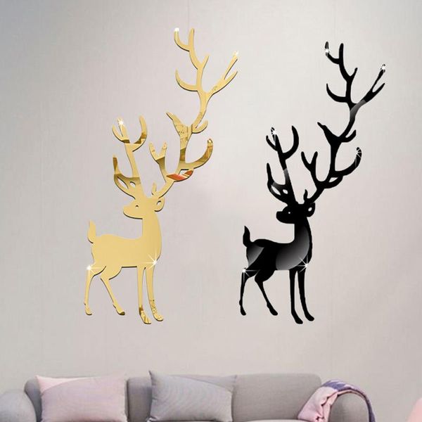 wall stickers 3d deer mirror sticker acrylic xmas elk diy tv background living room bedroom window kids home decoration
wall stickers 3d deer mirror sticker acrylic xmas elk diy tv background living room bedroom window kids home decoration