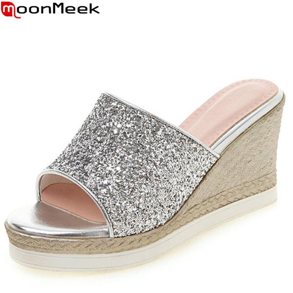moonmeek big size 34-43 summer sandals for women casual ladies prom shoes platform wedges bling slingback, Black
moonmeek big size 34-43 summer sandals for women casual ladies prom shoes platform wedges bling slingback, Black