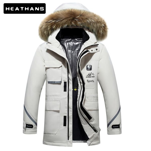 winter men's long et, thick and warm leather collar coat, white feathers, 0-30 degre, Black
winter men's long et, thick and warm leather collar coat, white feathers, 0-30 degre, Black