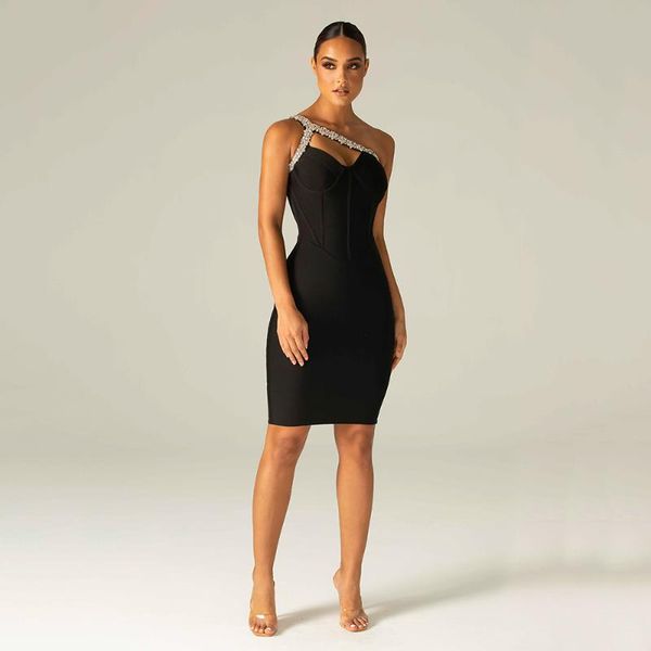 casual dresses summer style women's one shoulder diamond crystal black bodycon dress 2021 elegant bandage party club vestidos, Black;gray
casual dresses summer style women's one shoulder diamond crystal black bodycon dress 2021 elegant bandage party club vestidos, Black;gray
