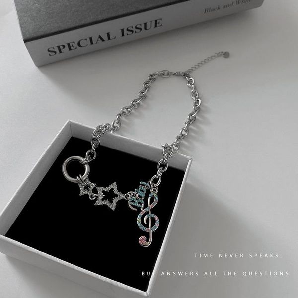 pendant necklaces woman music notation necklace women chain lovers jewelry wedding silver color trendy kpop party metal collier
pendant necklaces woman music notation necklace women chain lovers jewelry wedding silver color trendy kpop party metal collier