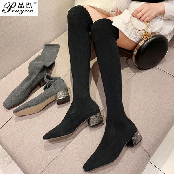 boots stretch fabrics height increasing women shoes autumn winter casual long over the knee high sock heels, Black
boots stretch fabrics height increasing women shoes autumn winter casual long over the knee high sock heels, Black