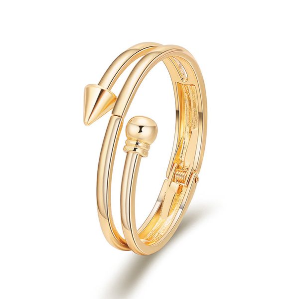fashion bracelet minimalist multi-layer fashion bracelet arrow smooth gold plated bracelet, Black
fashion bracelet minimalist multi-layer fashion bracelet arrow smooth gold plated bracelet, Black