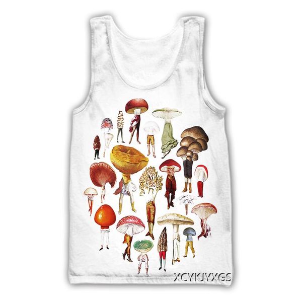 men' tank xinchenyuan mushroom art 3d printed casual summer undershirt shirts streetwear for men/women fashion vest a05, White;black
men' tank xinchenyuan mushroom art 3d printed casual summer undershirt shirts streetwear for men/women fashion vest a05, White;black
