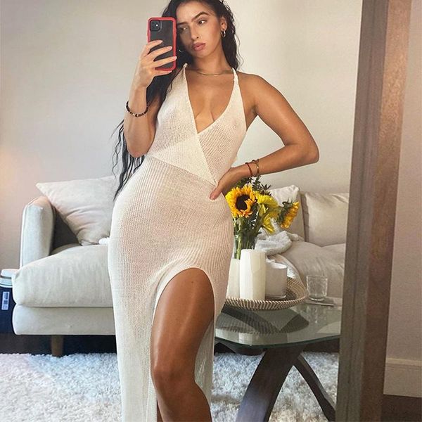 beachwear crochet beach maxi dress for women see through plunge backless bandage sleeveless lacing split long dresses women's swimwear, White;black
beachwear crochet beach maxi dress for women see through plunge backless bandage sleeveless lacing split long dresses women's swimwear, White;black