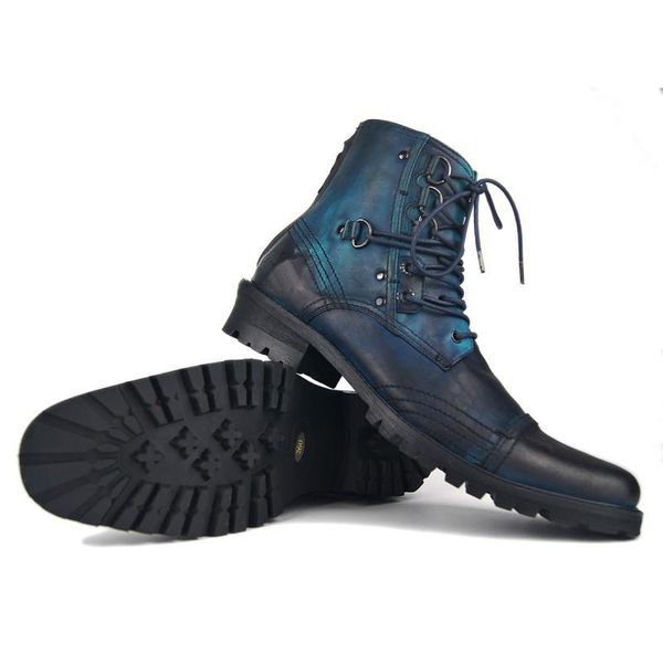boots men genuine leather winter motorcycle ankle lace up office party block heels punk safety shoes big size blue, Black
boots men genuine leather winter motorcycle ankle lace up office party block heels punk safety shoes big size blue, Black
