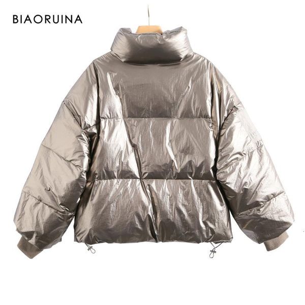 biaoruina 5 colors women's solid color lacquered fashion thick warm down jacket loose winter parka casual coat streetwear, Black
biaoruina 5 colors women's solid color lacquered fashion thick warm down jacket loose winter parka casual coat streetwear, Black