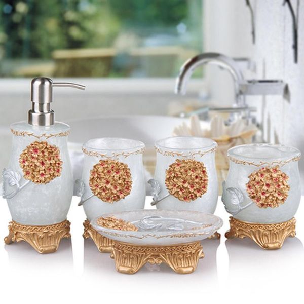 european resin bathroom accessories set soap dispenser/toothbrush holder/mouthwash cup/soap dish tray supplies bath accessory
european resin bathroom accessories set soap dispenser/toothbrush holder/mouthwash cup/soap dish tray supplies bath accessory