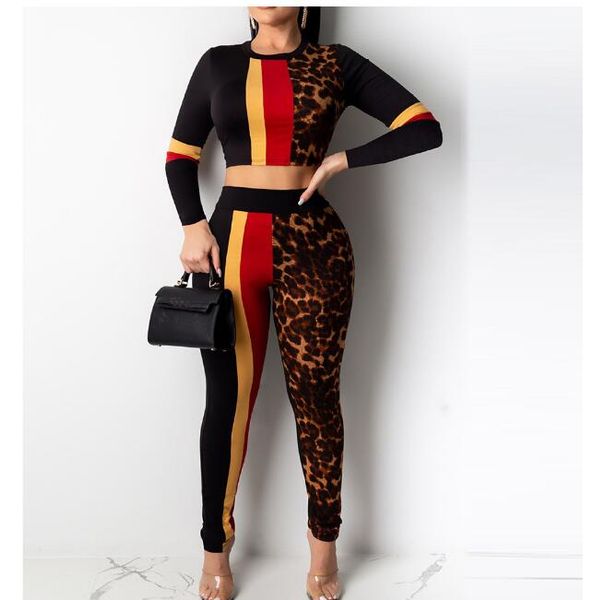 women's tracksuits sportwear women printed long sleeves leopard print blouse and pants set, Gray
women's tracksuits sportwear women printed long sleeves leopard print blouse and pants set, Gray