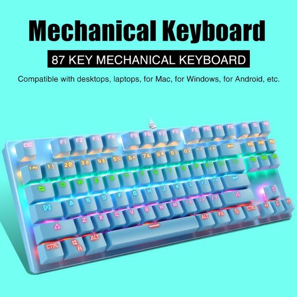 colorful backlit home office waterproof 87 keys anti ghosting for pc mechanical keyboard ergonomic fashion gaming typing keyboards
colorful backlit home office waterproof 87 keys anti ghosting for pc mechanical keyboard ergonomic fashion gaming typing keyboards