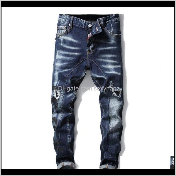 clothing apparel drop delivery 2021 european american style mens slim denim patchwork straight zipper jeans pants blue hole brand for men ak
clothing apparel drop delivery 2021 european american style mens slim denim patchwork straight zipper jeans pants blue hole brand for men ak