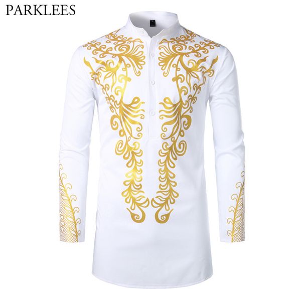 mens slim fit long sleeve dress shirts fashion white african dashiki print shirt men streetwear casual african shirt male 210524, White;black
mens slim fit long sleeve dress shirts fashion white african dashiki print shirt men streetwear casual african shirt male 210524, White;black