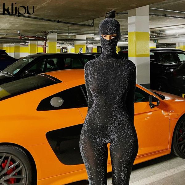 2011Kliou Shiny Outstanding Bodycon Hooded Jumpsuit Women Long Sleeve Sexy Backless Fashion Streetwear Skinny Slim Female Overall, Black
2011Kliou Shiny Outstanding Bodycon Hooded Jumpsuit Women Long Sleeve Sexy Backless Fashion Streetwear Skinny Slim Female Overall, Black
