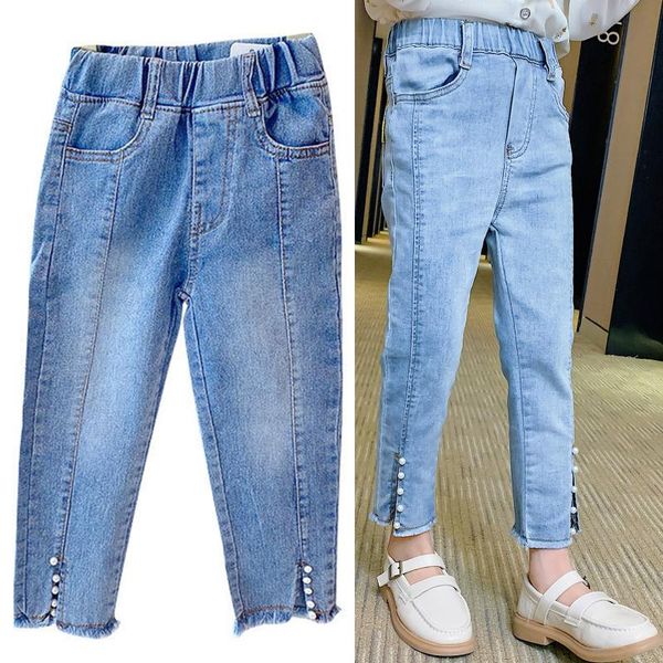 jeans 2021 autumn kids girls fashion flare denim pants trousers children burred side split pearl decor, Blue
jeans 2021 autumn kids girls fashion flare denim pants trousers children burred side split pearl decor, Blue