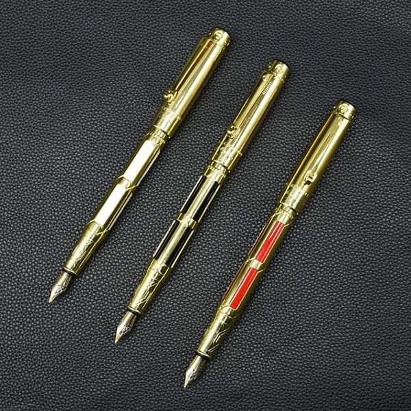 6pcs business fountain pen metal gold pens 0.5mm standard nib ink for writing gift stationery school office supplies
6pcs business fountain pen metal gold pens 0.5mm standard nib ink for writing gift stationery school office supplies