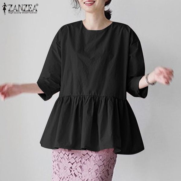 women's blouses & shirts casual white o neck loose blouse 2021 summer lady solid ruffle zanzea elegant a line tunic womens fashion lon
women's blouses & shirts casual white o neck loose blouse 2021 summer lady solid ruffle zanzea elegant a line tunic womens fashion lon