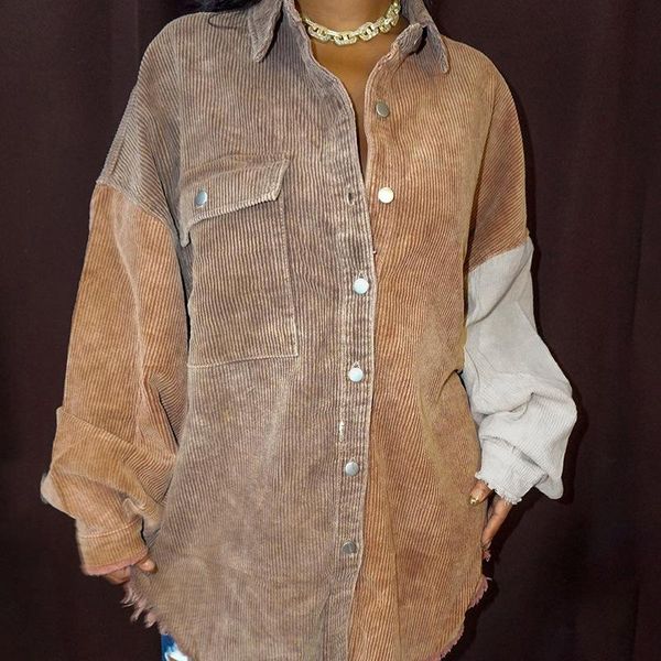 women's jackets casual loose soft corduroy shirt coat 2021 spring fashion oversized button jacket retro camel, Black;brown
women's jackets casual loose soft corduroy shirt coat 2021 spring fashion oversized button jacket retro camel, Black;brown
