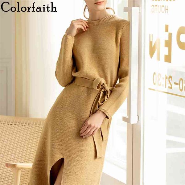 autumn winter women dresses straight long sweater dress elegant solid casual office lady bow sashes dr168 210427, White;black
autumn winter women dresses straight long sweater dress elegant solid casual office lady bow sashes dr168 210427, White;black