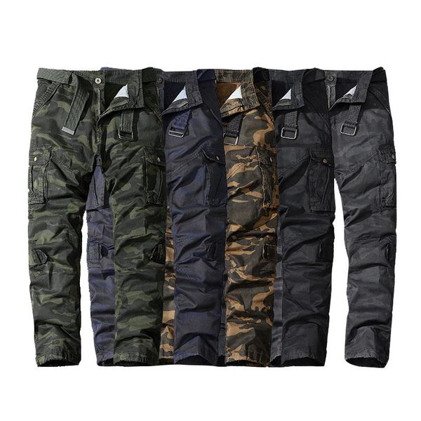 men's trousers multi-pocket camouflage casual cargo pants 100% cotton straight outdoorstreetwear pantalon homme;ga747, Black
men's trousers multi-pocket camouflage casual cargo pants 100% cotton straight outdoorstreetwear pantalon homme;ga747, Black