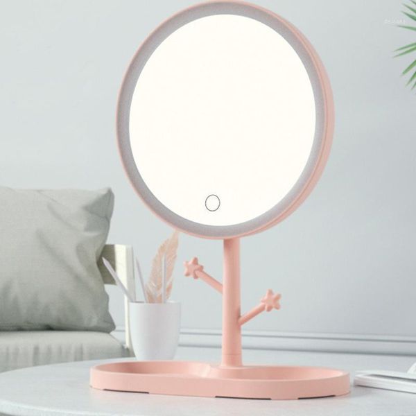 plastic led make-up mirror with lamp desk stepless dimming rechargeable women's portable compact mirrors1
plastic led make-up mirror with lamp desk stepless dimming rechargeable women's portable compact mirrors1