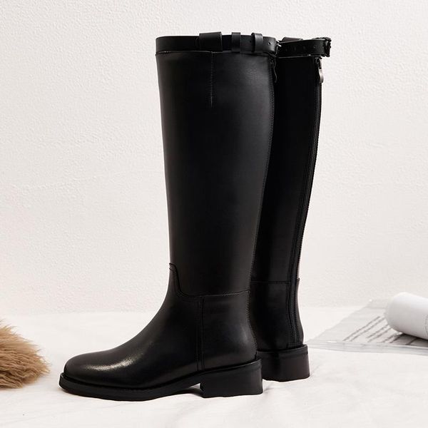 boots vangull women genuine leather fashion handmade classic pointed toe european and american women's knee-high, Black
boots vangull women genuine leather fashion handmade classic pointed toe european and american women's knee-high, Black
