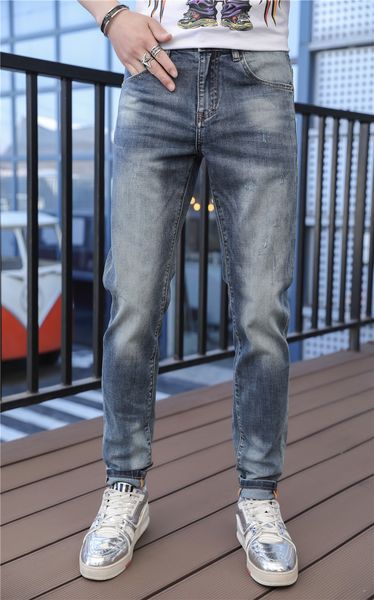 jean spring/summer light korean plain blue jeans slimming great taurus drill print
jean spring/summer light korean plain blue jeans slimming great taurus drill print