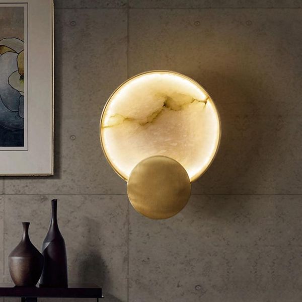 wall lamp all copper postmodern light luxury marble living room bedroom bedside creative aisle modern minimalist
wall lamp all copper postmodern light luxury marble living room bedroom bedside creative aisle modern minimalist