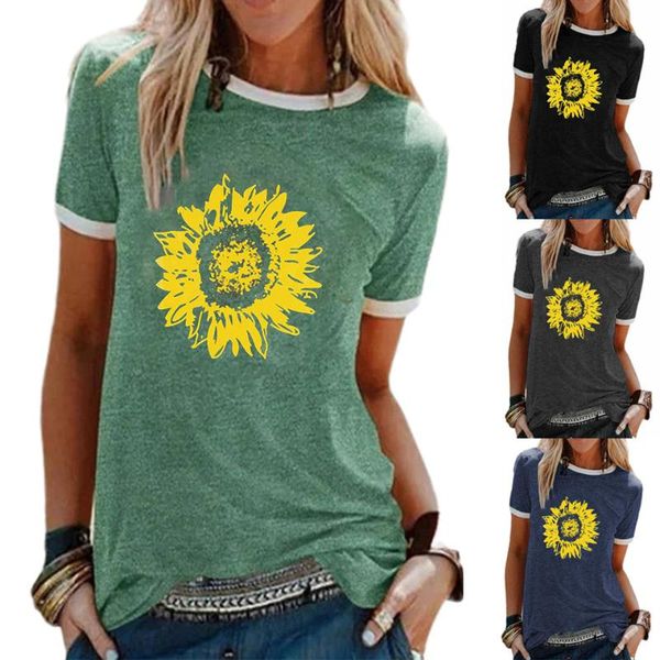 summer cotton casual t-shirt for women sunflower print loose tee plus size female harajuku t shirts women's, White
summer cotton casual t-shirt for women sunflower print loose tee plus size female harajuku t shirts women's, White