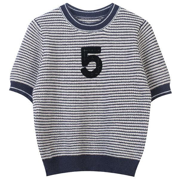 1106 2022 spring autumn brand same style sweater short sleeve crew neck blue pullover fashion womens clothes womens mingmei, White;black
1106 2022 spring autumn brand same style sweater short sleeve crew neck blue pullover fashion womens clothes womens mingmei, White;black