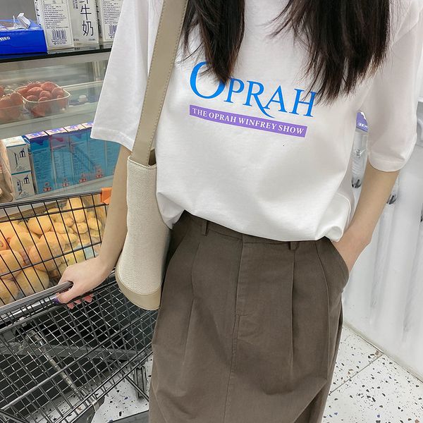 women's t-shirt 100% cotton letter printed short sleeve t-shirts o neck loose women oversize t-shirt summer casual 1fct, White
women's t-shirt 100% cotton letter printed short sleeve t-shirts o neck loose women oversize t-shirt summer casual 1fct, White
