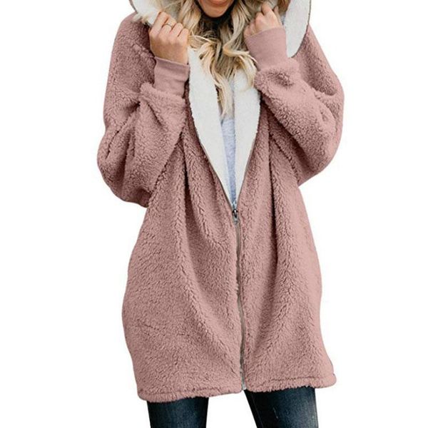 women's fur & faux autumn winter thicken warm coat female teddy woman hooded oversized women jacket bear ladies, Black
women's fur & faux autumn winter thicken warm coat female teddy woman hooded oversized women jacket bear ladies, Black