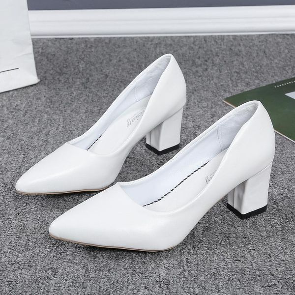 fashion soft leather fabric heels pumps shoes pointed toe woman square slip-on heel slip lady office casual work dress, Black
fashion soft leather fabric heels pumps shoes pointed toe woman square slip-on heel slip lady office casual work dress, Black