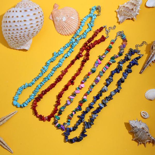 chains boho irregular colorful stone acrylic beaded necklace for women multicolor bead chain choker necklaces beach style jewelry 2021, Silver
chains boho irregular colorful stone acrylic beaded necklace for women multicolor bead chain choker necklaces beach style jewelry 2021, Silver