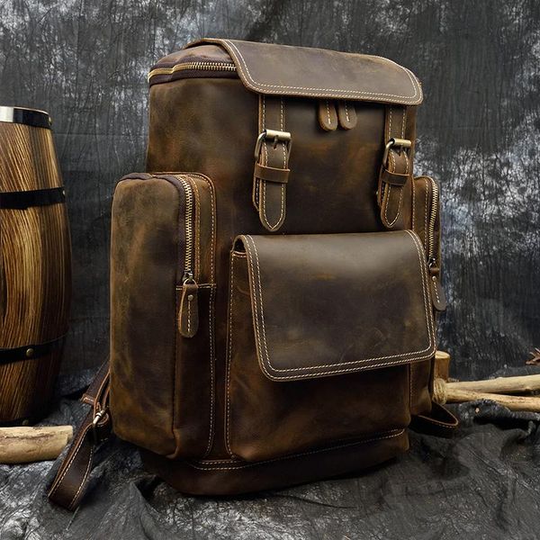 backpack maheu vintage genuine leather men's large capacity shoulder bag crazy horse male 15.6" laptravel backpacks
backpack maheu vintage genuine leather men's large capacity shoulder bag crazy horse male 15.6" laptravel backpacks