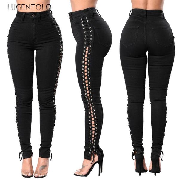 women's jeans lugentolo women high waist lace up slim button pockets solid color casual fashion womens plus size pants, Blue
women's jeans lugentolo women high waist lace up slim button pockets solid color casual fashion womens plus size pants, Blue
