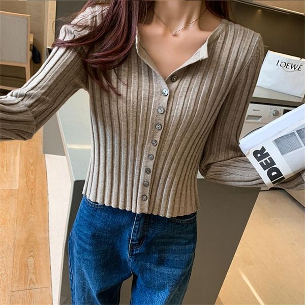 women's knits & tees autumn spring fashion women chic loose short knitting cardigan sweater casual all-match knitted female mujer femme, White
women's knits & tees autumn spring fashion women chic loose short knitting cardigan sweater casual all-match knitted female mujer femme, White
