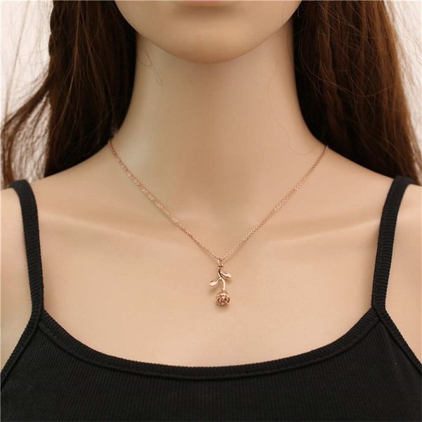 trendy metal rose flower pendant necklace 316 stainless steel waterproof jewelry collar necklaces 2021 wholesale items, Silver
trendy metal rose flower pendant necklace 316 stainless steel waterproof jewelry collar necklaces 2021 wholesale items, Silver