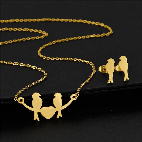 lovers stainless steel family couple love heart animal bird pendant chain necklace jewelry women mother wedding gift necklaces, Silver
lovers stainless steel family couple love heart animal bird pendant chain necklace jewelry women mother wedding gift necklaces, Silver