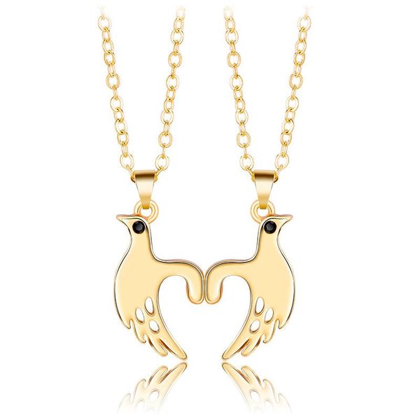 pendant necklaces 1 pair couple's necklace men/women love stitching simple fashion lovebird valentine's day souvenir lovers', Silver
pendant necklaces 1 pair couple's necklace men/women love stitching simple fashion lovebird valentine's day souvenir lovers', Silver