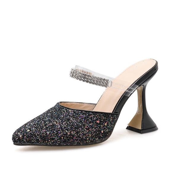 slippers charming wine glass heel party pointed high heels sequins nightclub shoes sandals pumps ladies slipper woman flip flop, Black
slippers charming wine glass heel party pointed high heels sequins nightclub shoes sandals pumps ladies slipper woman flip flop, Black