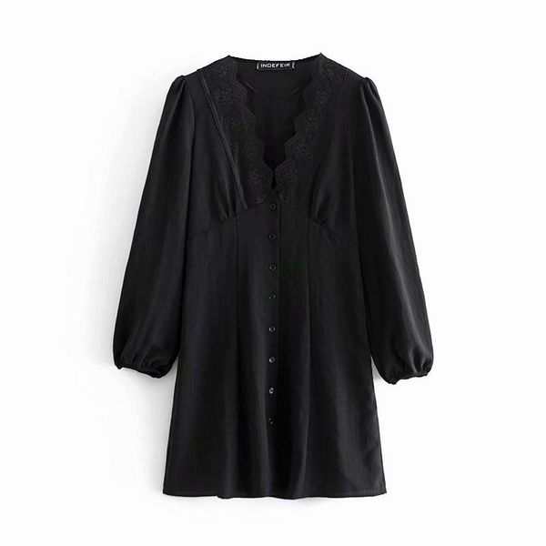 elegant women dress 2021 fashion ladies lace v-neck dresses sweet female streetwear a-line girls chic vestidos casual, Black;gray
elegant women dress 2021 fashion ladies lace v-neck dresses sweet female streetwear a-line girls chic vestidos casual, Black;gray