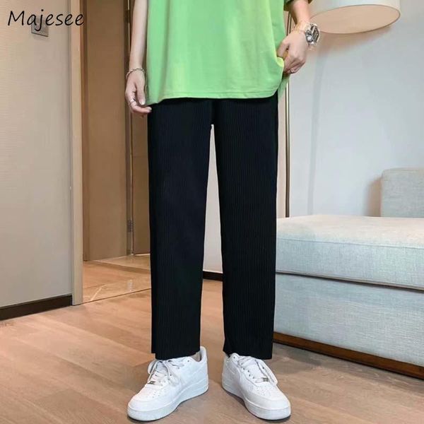 men's pants summer wide-leg casual men thin breathable loose elastic waist daily comfortable straight trousers korean style oversize, Black
men's pants summer wide-leg casual men thin breathable loose elastic waist daily comfortable straight trousers korean style oversize, Black