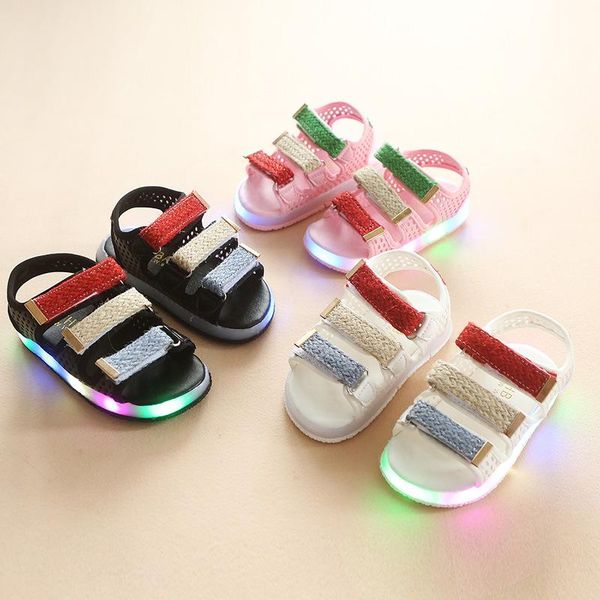 sandals 2021 summer children's led light shoes boys girls' beach multicolor cutout breathable, Black;red
sandals 2021 summer children's led light shoes boys girls' beach multicolor cutout breathable, Black;red