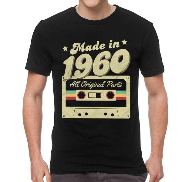 men's t-shirts made in 1960 t shirt men short sleeve cotton t-shirt all original parts 60th birthday gift tee novelty tshirts idea, White;black
men's t-shirts made in 1960 t shirt men short sleeve cotton t-shirt all original parts 60th birthday gift tee novelty tshirts idea, White;black