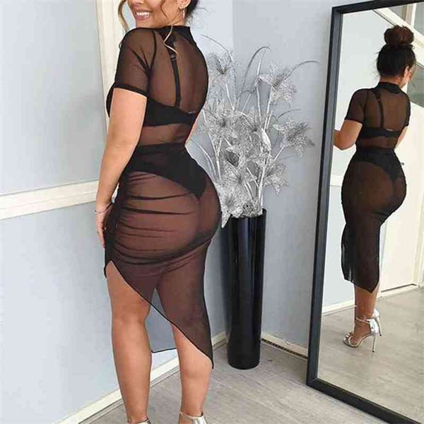 omsj asymmetric summer mesh thin bodycon dress for women short sleeve solid black pleated o neck see through casual dresses 210517, Black;gray
omsj asymmetric summer mesh thin bodycon dress for women short sleeve solid black pleated o neck see through casual dresses 210517, Black;gray