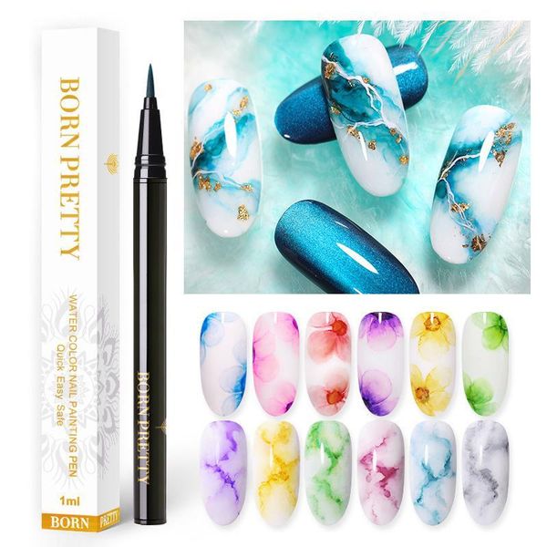 water color ink nail painting pen blossoming art polish beauty 1ml varnish design 12 colors
water color ink nail painting pen blossoming art polish beauty 1ml varnish design 12 colors