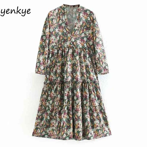 women multicolor vintage floral print midi dress long sleeve v neck gathered detail pleated casual summer ozz9417 210514, Black;gray
women multicolor vintage floral print midi dress long sleeve v neck gathered detail pleated casual summer ozz9417 210514, Black;gray