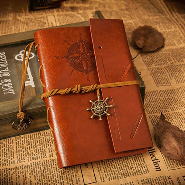 A6/B5 Spiral Vintage Pirate Notebook PU Leather Traveler Journal Loose-leaf Diary Weekly Planner Stationery Set New Years Gift, Blue
A6/B5 Spiral Vintage Pirate Notebook PU Leather Traveler Journal Loose-leaf Diary Weekly Planner Stationery Set New Years Gift, Blue